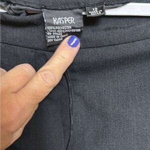 Kasper Women's Black Wide Leg Pants